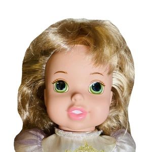Disney Tollytots Baby Rapunzel Doll Plastic Limbs 13" Custom Hair Style OOAK